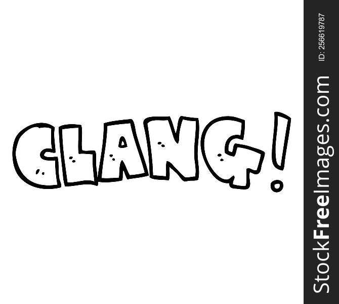 cartoon word clang