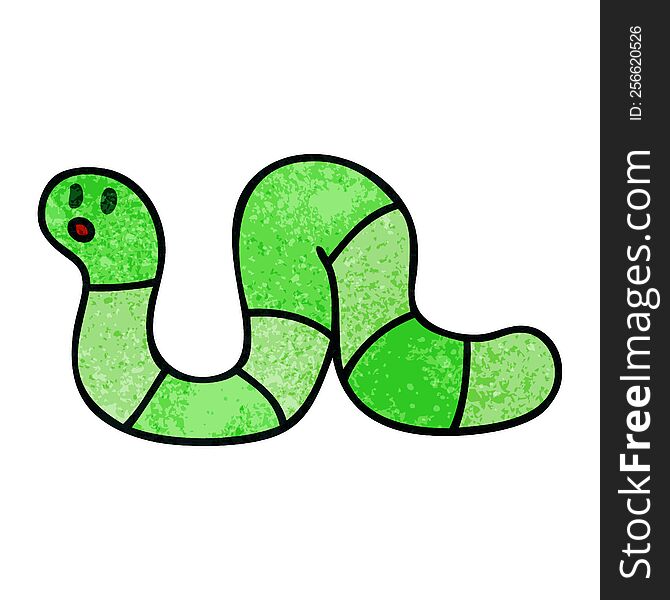 hand drawn quirky cartoon snake. hand drawn quirky cartoon snake