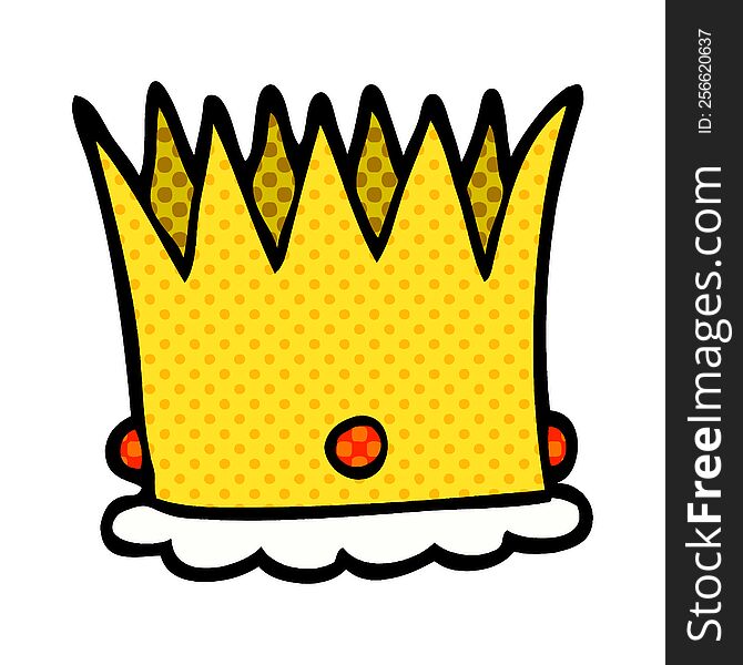 cartoon doodle royal crown