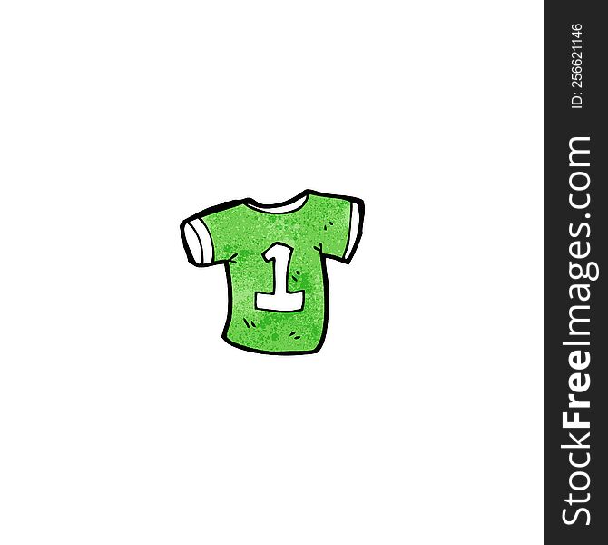 cartoon sports shirt with number one