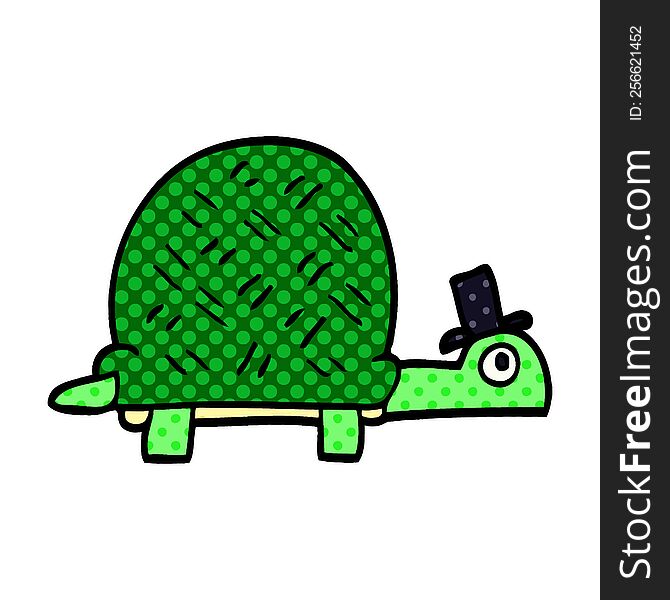 cartoon doodle funny tortoise