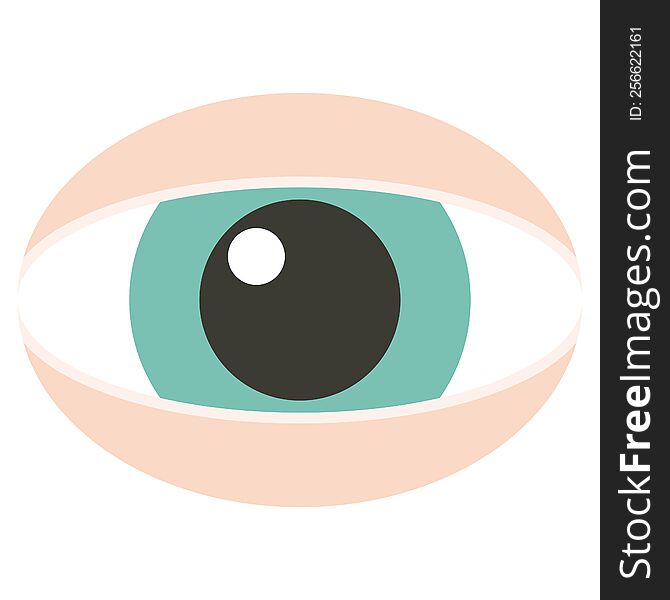 staring eye graphic vector illustration icon. staring eye graphic vector illustration icon