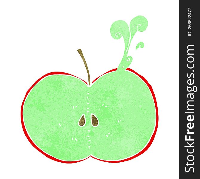 Cartoon Sliced Apple