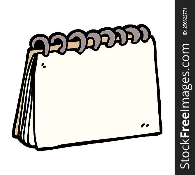 Cartoon Doodle Blank Calendar