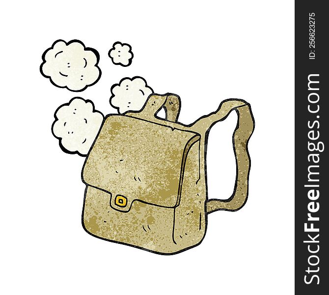 freehand textured cartoon satchel