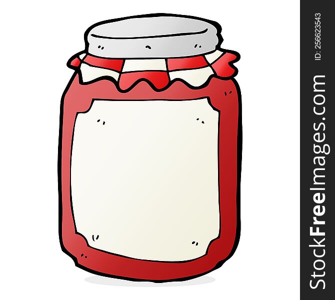 cartoon jar of preserve