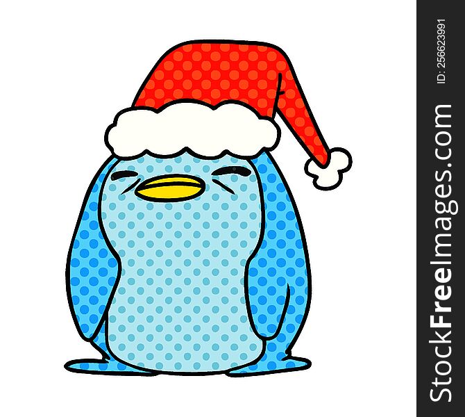 Christmas Cartoon Of Kawaii Penguin