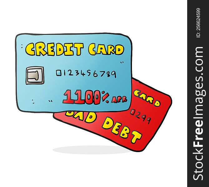 cartoon credit cards