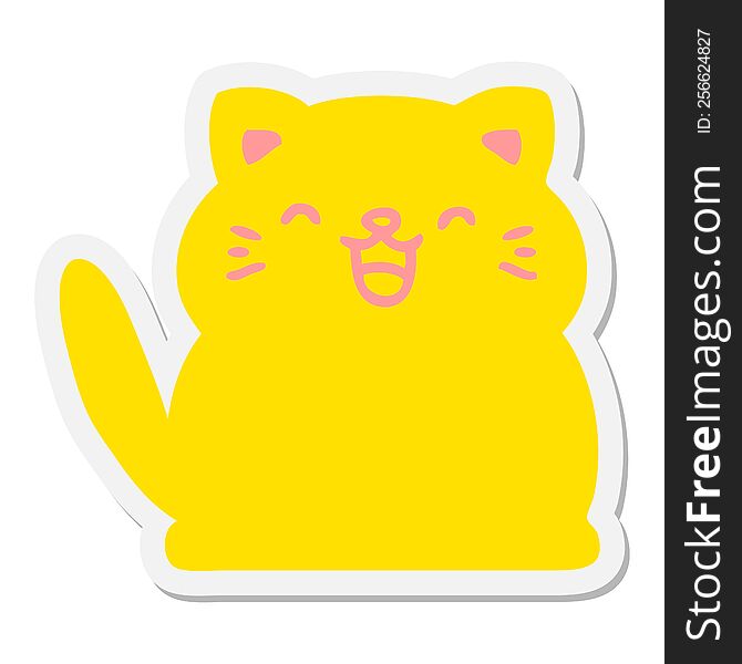 cute little cat sticker