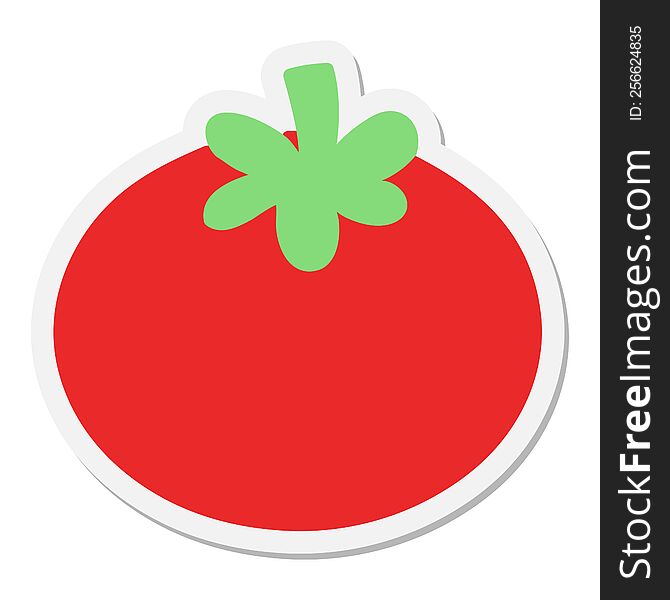 perfectly ripe tomato sticker
