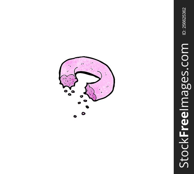 cartoon pink doughnut