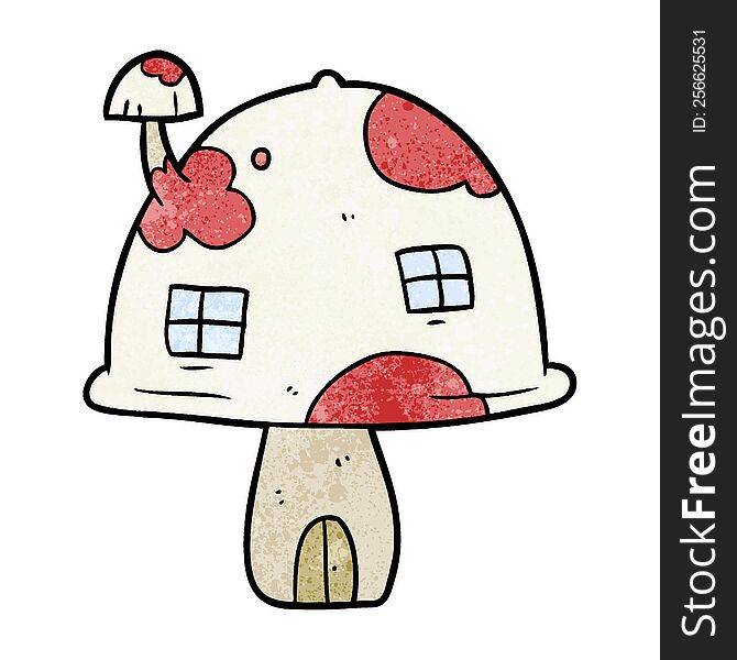 cartoon fairy mushroom house. cartoon fairy mushroom house
