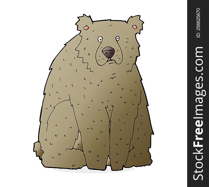 cartoon funny bear