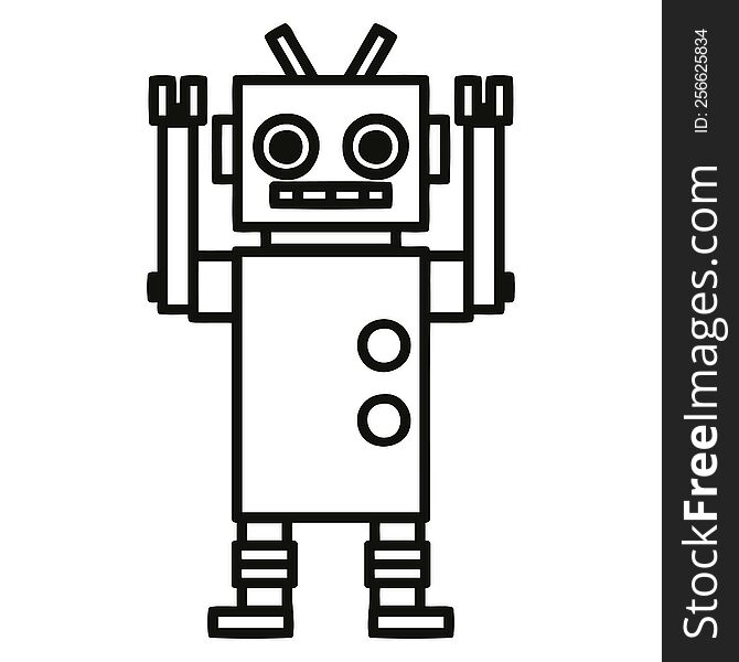 dancing robot icon