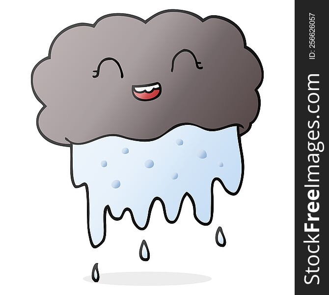Cartoon Rain Cloud
