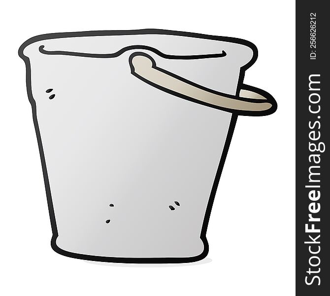 freehand drawn cartoon bucket