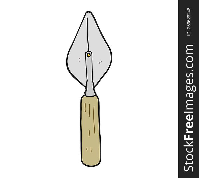 cartoon trowel