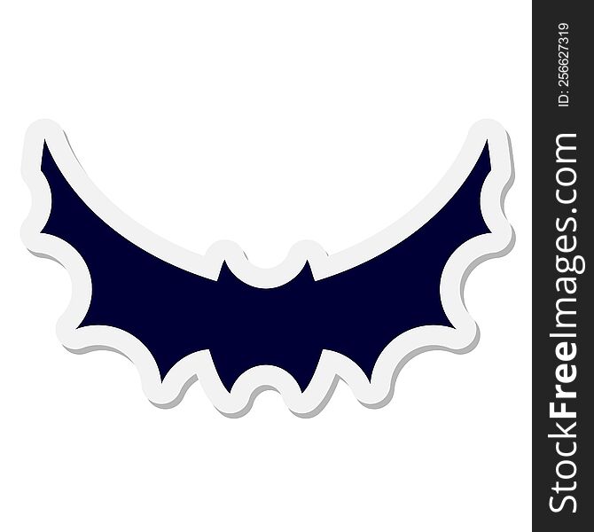 Halloween Bat Symbol Sticker