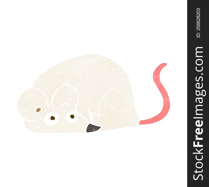 cartoon white mouse