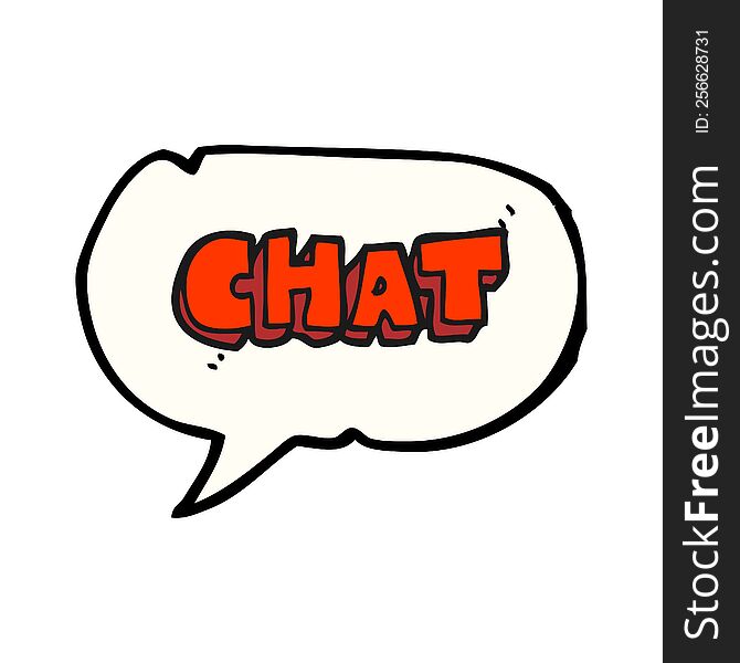 Speech Bubble Cartoon Chat Symbol