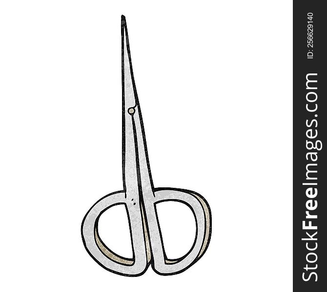 freehand textured cartoon nail scissors