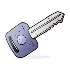 Cartoon Car Key Stock Photography