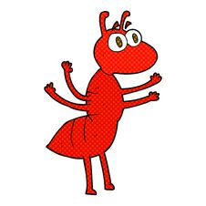 Cartoon Ant Stock Image