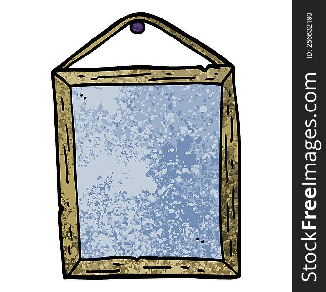 Grunge Textured Illustration Cartoon Picture Frame