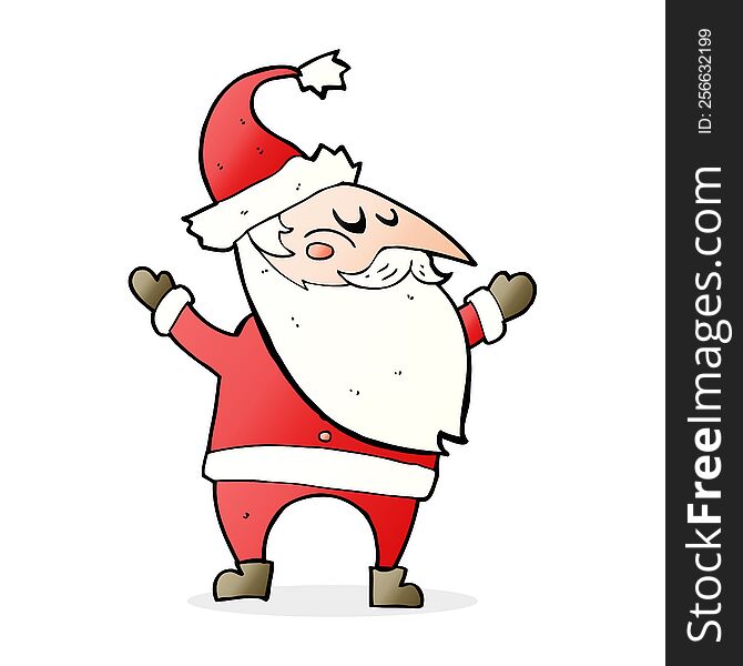 cartoon santa claus