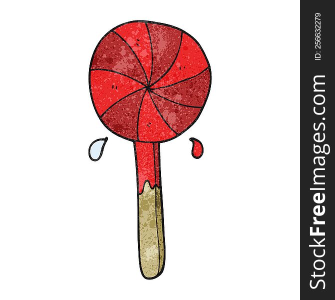 Textured Cartoon Lollipop