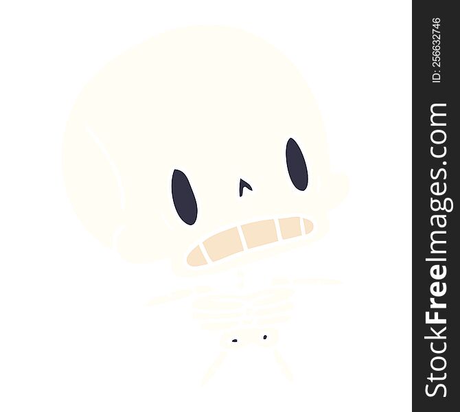Cartoon Kawaii Cute Dead Skeleton