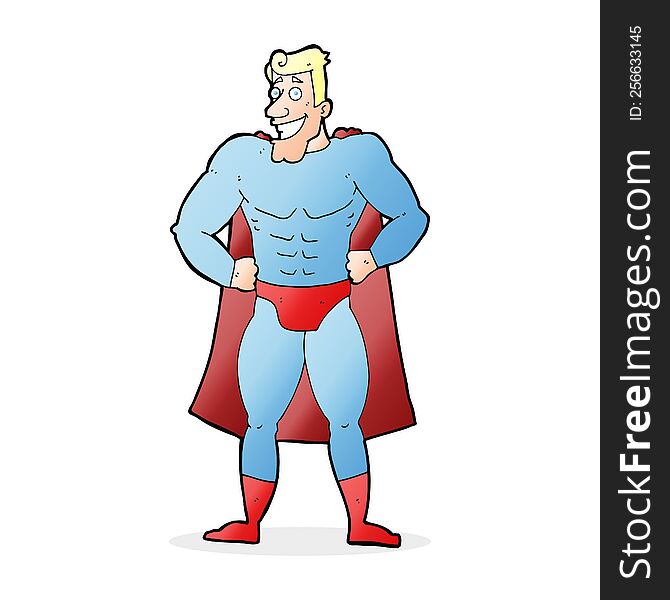 cartoon superhero