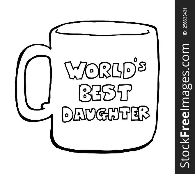 worlds best daughter mug