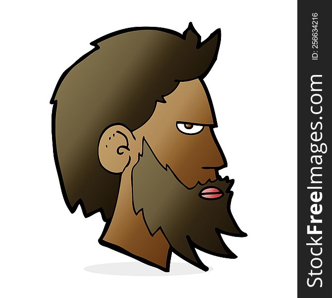 cartoon man with beard