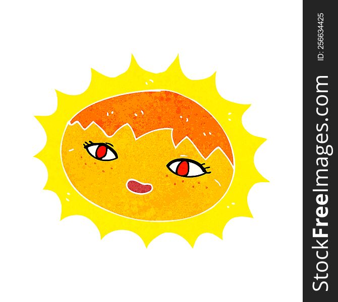 Cartoon Pretty Sun