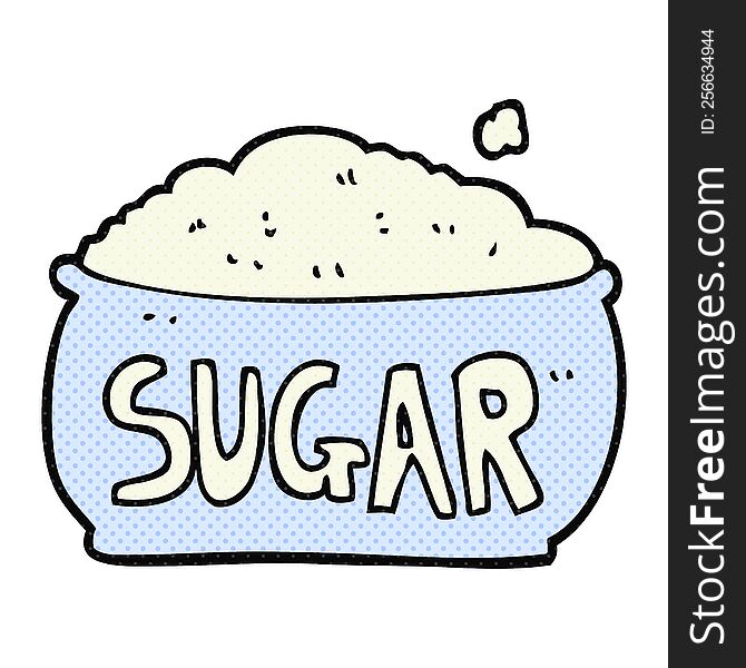 Cartoon Sugar Bowl