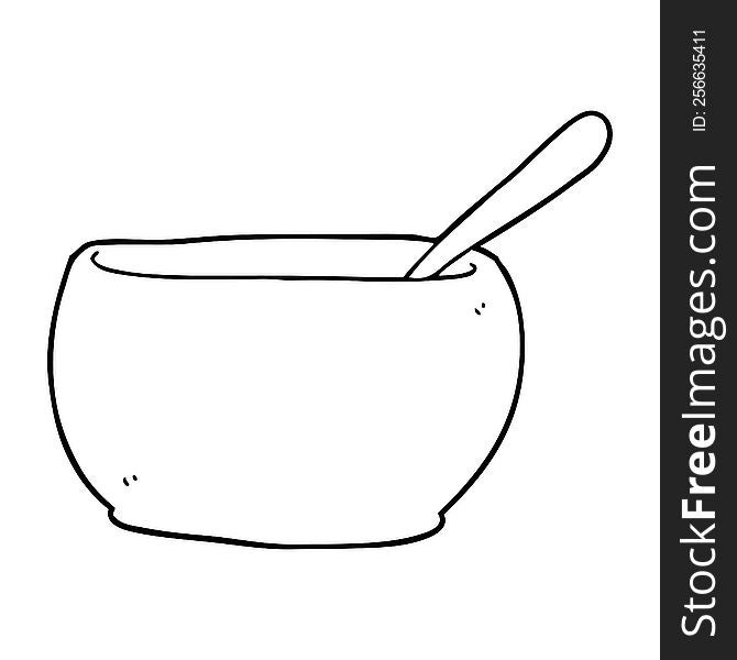 cartoon soup bowl