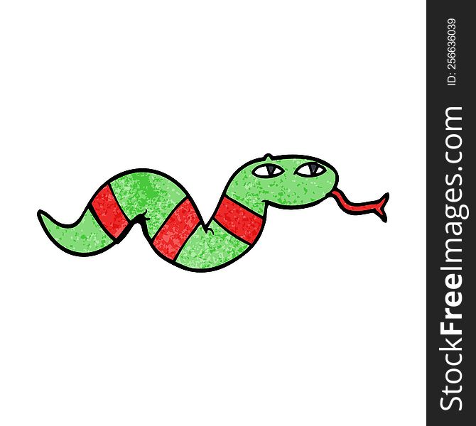 Cartoon Doodle Snake