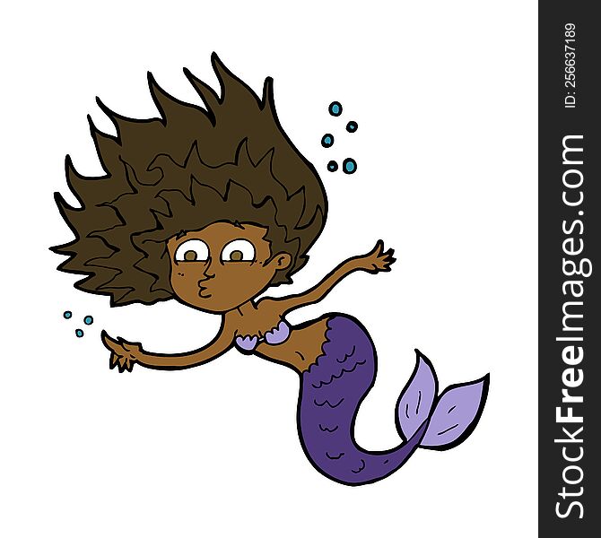 cartoon mermaid