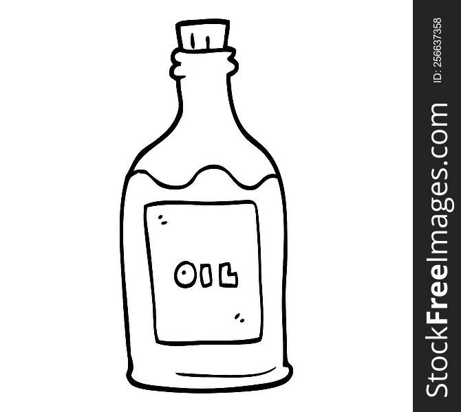 line drawing cartoon olive oil