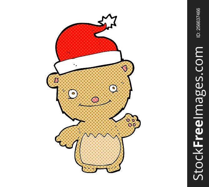 Cartoon Christmas Teddy Bear