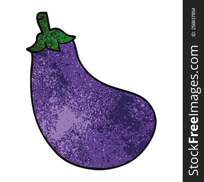 Cartoon Doodle Eggplant