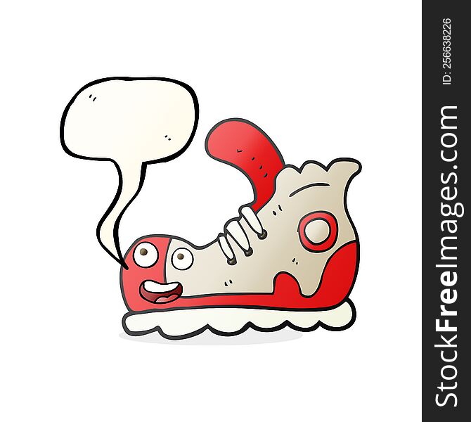 Speech Bubble Cartoon Sneaker