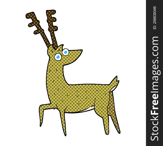 cartoon stag