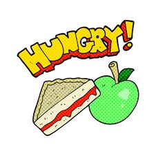 Cartoon Packed Lunch Royalty Free Stock Image