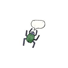 Cartoon Giant Bug Royalty Free Stock Photo
