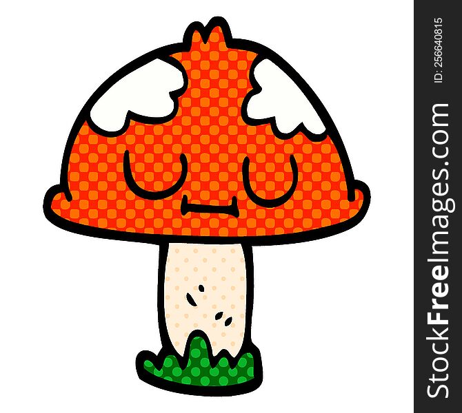 Cartoon Doodle Poisonous Toadstool