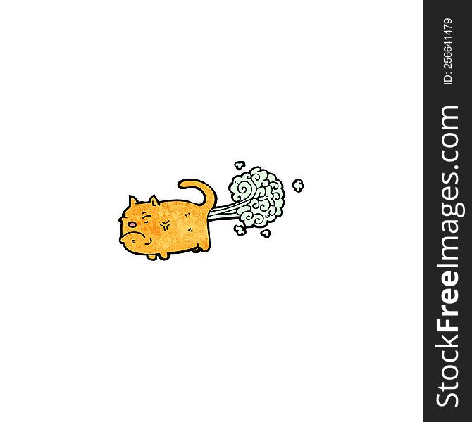 cartoon farting cat