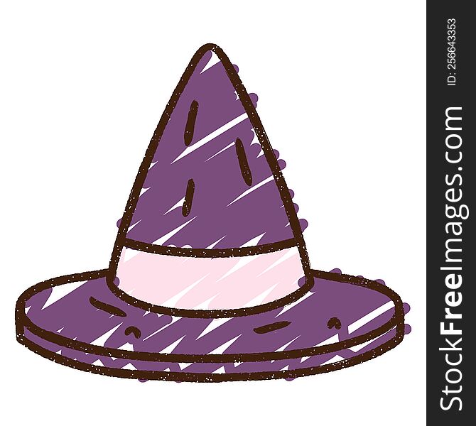 Pointy Hat Chalk Drawing
