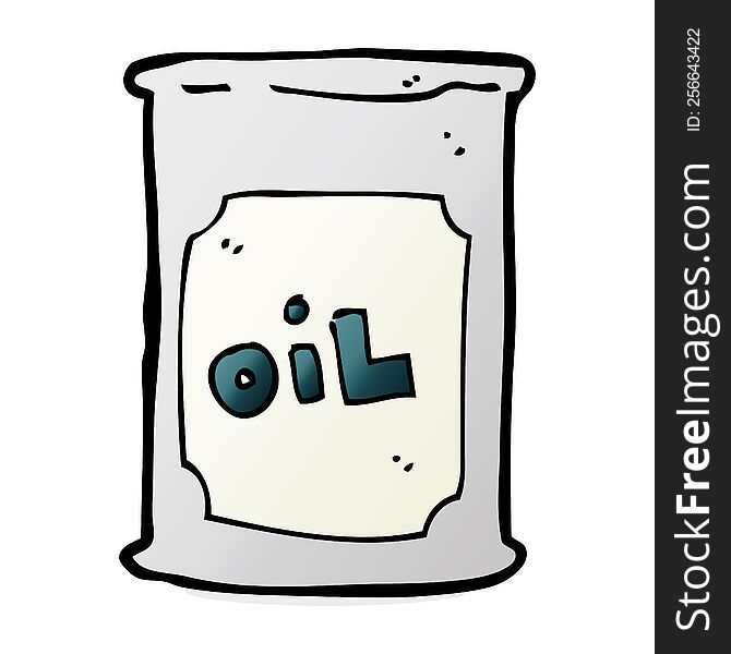 Cartoon Oil Barrel